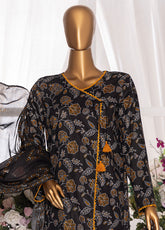 HZ Textiles Printed Cambric 3 Piece Unstitched Suit HZ25MD MSC-203A